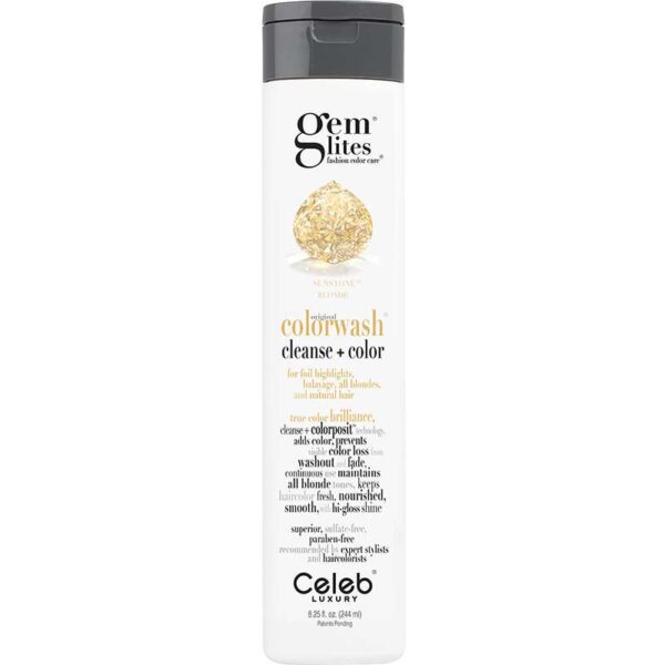 Celeb Luxury Gem Lites Semi Permanent Colourwash Shampoo Blonde Sunstone