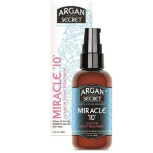 Argan Secret Miracle 10 in 1 Treatment Styling Spray Paraben Free 180ml
